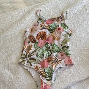 Tropical Floral One-Piece Swimsuit